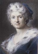 Rosalba carriera Self-Portrait as Winter oil on canvas